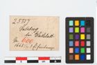 Etikett zu Eisenlanzenspitze (NHMW-PRAE-025517)